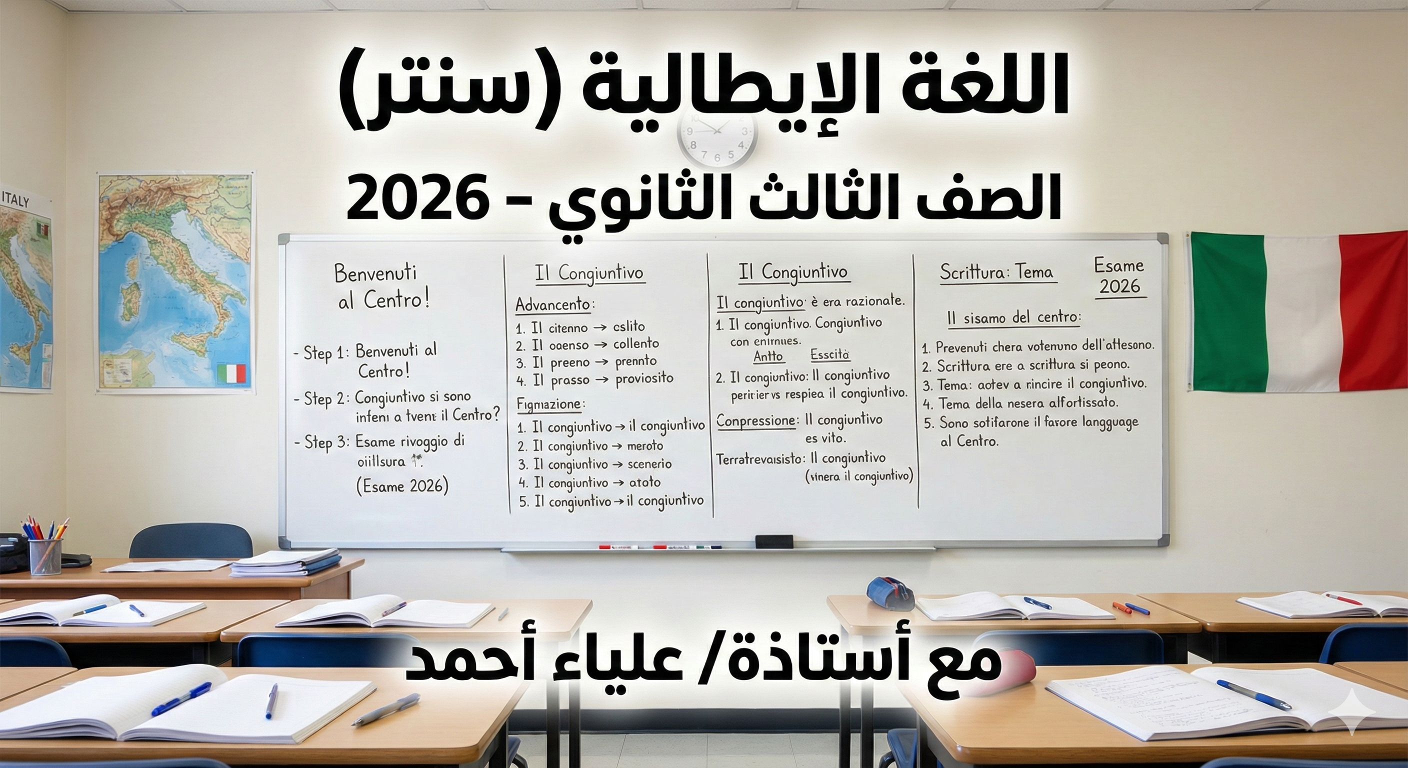 اللغة الإيطالية لـ 3 ثانوي