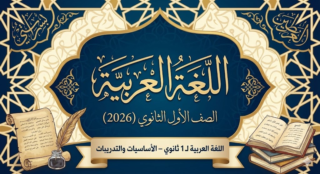 اللغة العربية لـ 1 ثانوي – الأساسيات والتدريبات